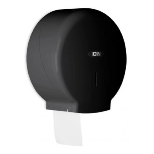 Dispenser distributore nero carta igienica maxi jumbo rotolo Ø 260 mm