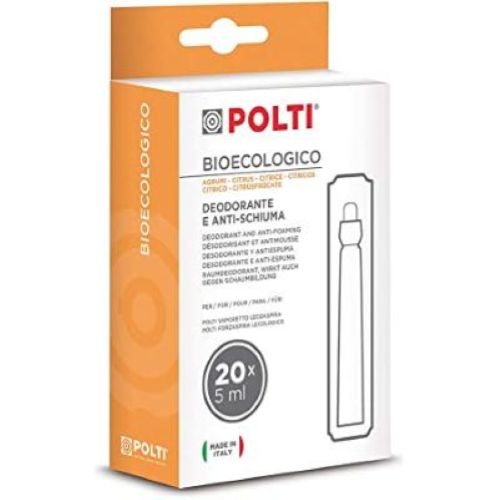 100 fiale Polti Bioecologico Agrumi deodorante antischiuma (3 confezioni da 20 pezzi)