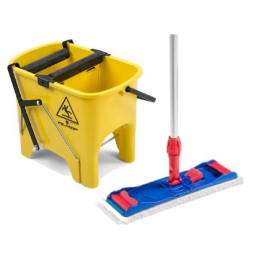 Set Lavapavimenti E Strizzatore Profi Con Ruote - Leifheit