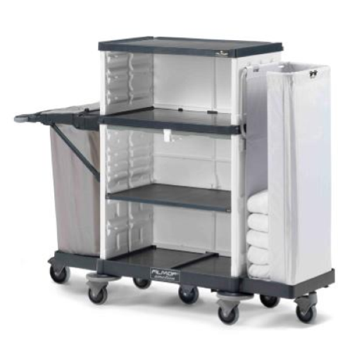 Carrello biancheria porta accappatoi e ripiani Emotion Hotel