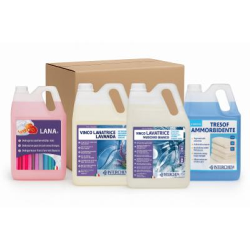 Box Lavatrice Interchem Detersivo + Ammorbidente + Lana