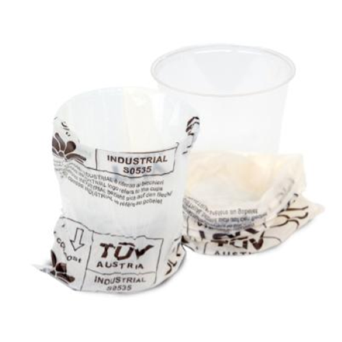 Bicchieri Hotel Monouso in PLA Imbustati 250 ml Confezione 500 pezzi