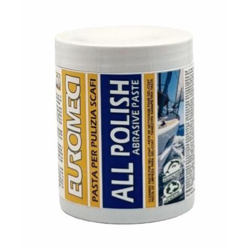 Euromeci All Polish Pasta per Pulizia Scafo Barca e Superfici in Vetroresina ml.500x12