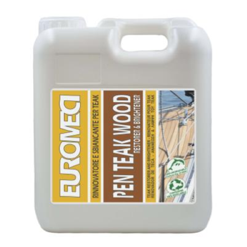 Euromeci Pen Teak Wood Rinnovatore Sbiancante per Teak Barca 5 lt x2