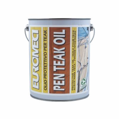 Euromeci Pen Teak Oil Protettivo senza Siliconi per Teak Barca 4 lt x2