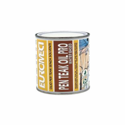 Euromeci Pen Teak Oil Pro Protettivo Professionale senza Solventi per Teak Barca 750 ml x6