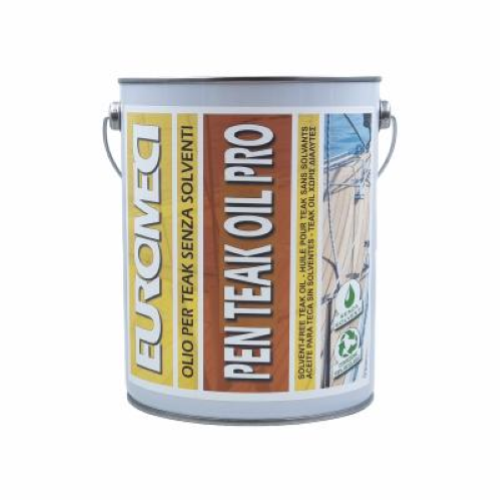 Euromeci Pen Teak Oil Pro Protettivo Professionale senza Solventi per Teak Barca 4 lt x2