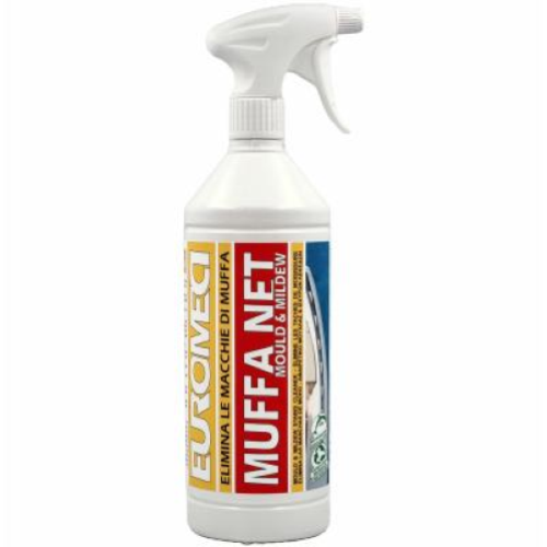Euromeci Muffa Net Detergente Elimina Muffa su Tessuti e Superfici Nautiche 750 ml x12