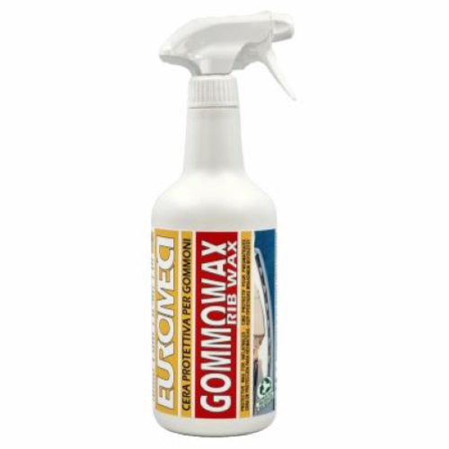 Euromeci Gommowax Cera Protettiva Lucidante per Gommoni e PVC Nautico 750 ml x12