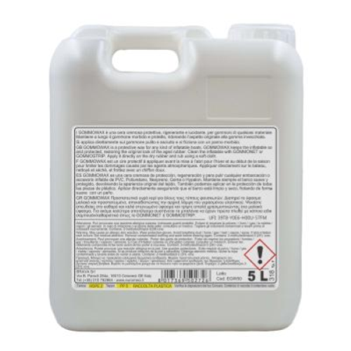 Euromeci Gommowax Cera Protettiva Lucidante per Gommoni e PVC Nautico 5 lt x2