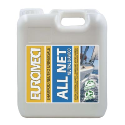Euromeci All Net 5 lt x2 Shampoo Detergente Neutro Gommoni Tubolari PVC Neoprene Vinile Nautica