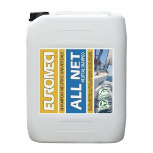 Euromeci All Net 20 lt Shampoo Detergente Neutro Gommoni Tubolari PVC Neoprene Vinile Nautica