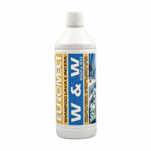 Euromeci W & W 1 lt x12 Shampoo Lava e Incera Nautico per Gommoni e Barche Brillanti