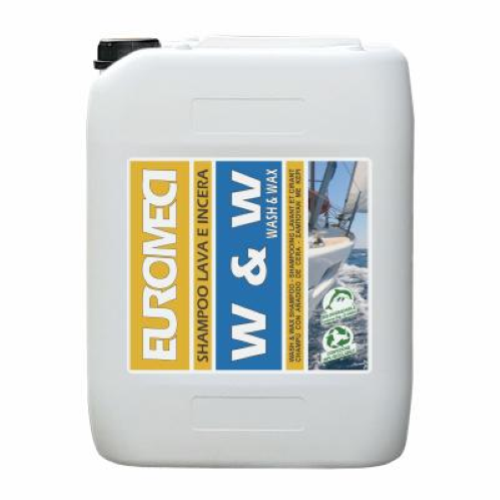 Euromeci W & W 20 lt Shampoo Lava e Incera Nautico per Gommoni e Barche Brillanti
