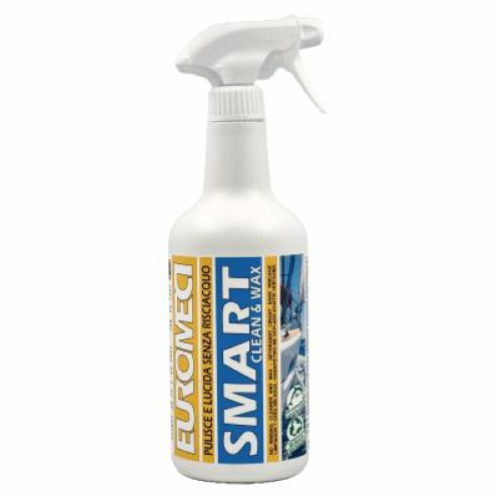 Euromeci Smart 750 ml x12 Detergente con Cera per Plexiglas PVC Vinile Gel-Coat Nautica