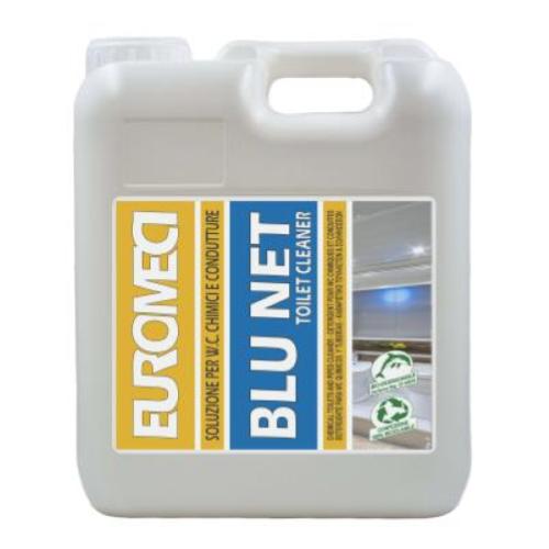 Euromeci Blu Net 5 lt x2 Detergente WC Chimici Elimina Odori da Tubazioni e Serbatoi
