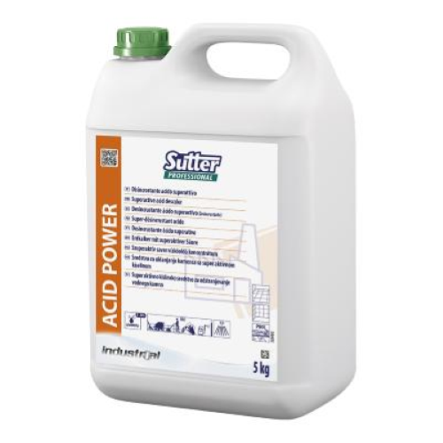 Sutter Acid Powe 4x5 Lt Disincrostante Acido Superattivo Rimozione Calcare, Cemento e Ruggine