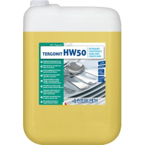 Tergonit HW 50 12 Kg Detergente Lavastoviglie Professionale Acque Dure e Molto Dure Anticalcare