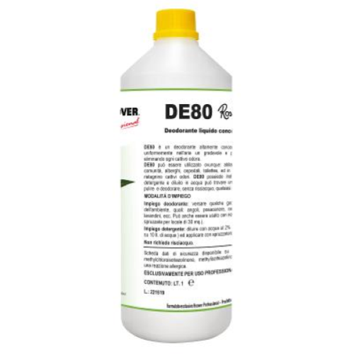 Hoover DE80 Roseto 12x1 Lt Deodorante Ambienti Concentrato Detergente Professionale Multiuso