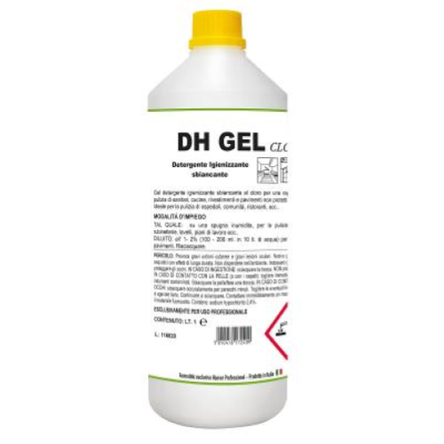 Hoover DH Gel 12x1 Lt Detergente Igienizzante al Cloro Sgrassante Sbiancante Professionale HACCP