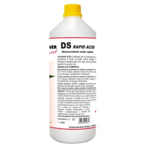 Hoover DS Rapid Acid 12x1 Lt Disincrostante Acido Anticalcare Forte per Sanitari e Pavimenti HACCP