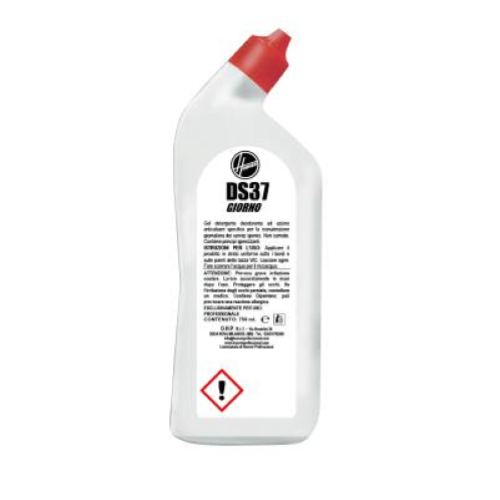 Hoover DS37 Giorno 12x750 Ml Disincrostante WC Gel Professionale Anticalcare Deodorante Sanitari HACCP