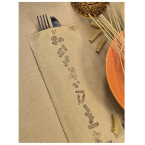 Busta Portaposate Carta Paglia fantasia Pasta + Tovagliolo 2V 34x37 pezzi 1000