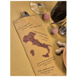 Busta Portaposate Carta Paglia fantasia Vinitaly + Tovagliolo 2V 34x37 pezzi 1000