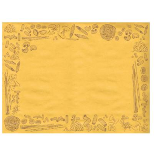Tovaglietta Monosuo Carta Paglia 30x40 fantasia Pasta pezzi 2000