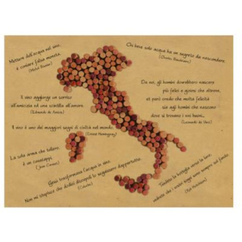 Tovaglietta Monouso Carta Paglia 30x40 fantasia Vinitaly pezzi 2000