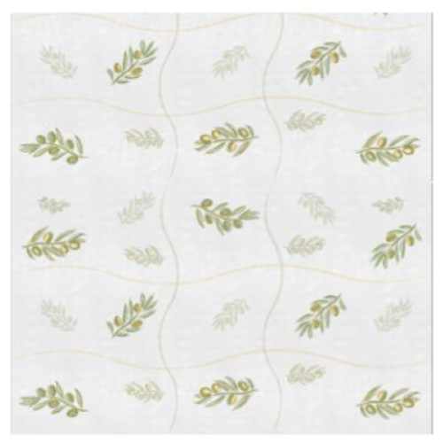 Tovaglia Monouso Carta Antimacchia fantasia Olive 100×100 Pezzi 400