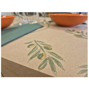 Tovaglia Monouso Avana Carta Antimacchia fantasia Olive 100×100 Pezzi 400