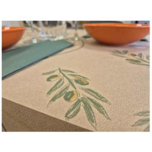 Tovaglia Monouso Avana Carta Antimacchia fantasia Olive 100×100 Pezzi 400