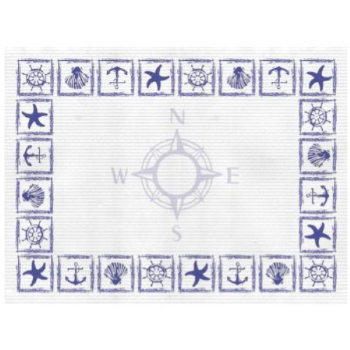 Tovaglietta monouso Carta 30x40 fantasia mare Nodo sottopiatto pezzi 2500 (5x500)