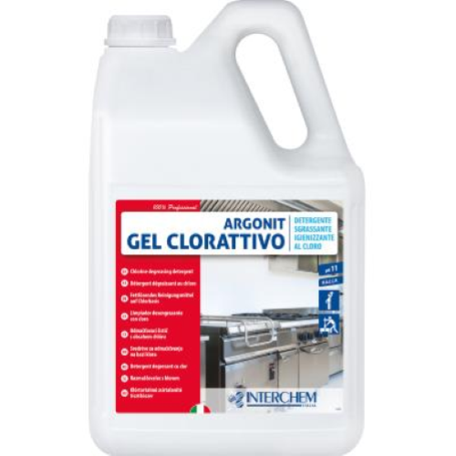 Argonit Gel Clorattivo 4x5 Lt Detergente Igienizzante Bagno e Cucina