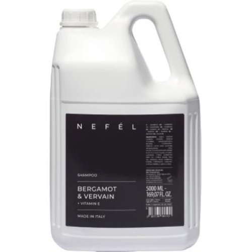 Nefel Bergamotto e Verbena 4x5 Lt Hair Wash Shampoo Idratante tanica ricarica Dispenser Hotel