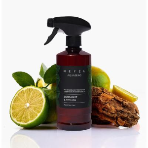 Nefel Aquazero Bergamotto e Vetiver 6x480 Ml Deodorante per Ambiente e Tessuti 