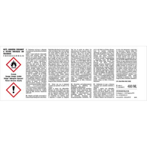 Nefel Aquazero Bergamotto e Vetiver 6x480 Ml Deodorante per Ambiente e Tessuti 