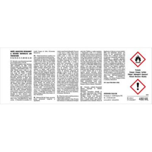 Nefel Aquazero Bergamotto e Vetiver 6x480 Ml Deodorante per Ambiente e Tessuti 