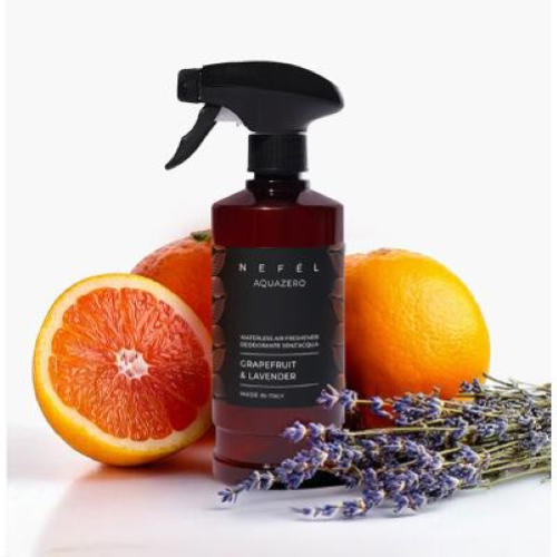 Nefel Aquazero Pompelmo e Lavanda 6x480 Ml Deodorante per Ambiente e Tessuti 