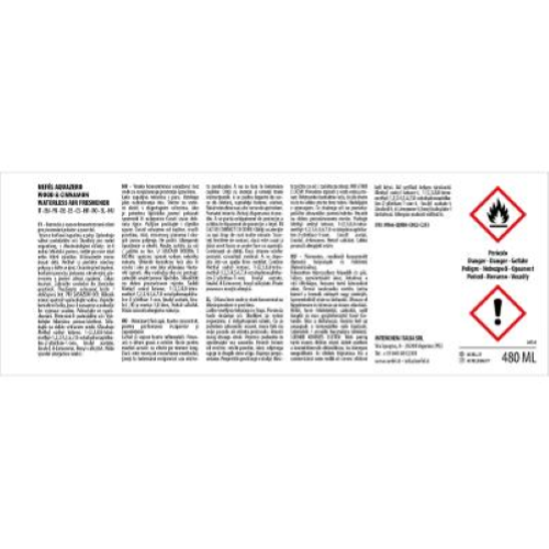 Nefel Aquazero Legno e Cannella 6x480 Ml Deodorante per Ambiente e Tessuti 