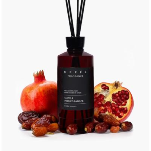Nefel Fragrance Date & Pomegranate 6x480 Ml Profumo per Ambiente Diffusore con bastoncini