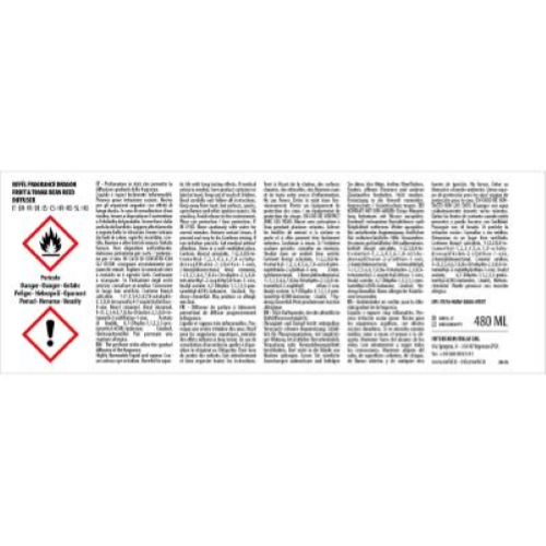 Nefel Fragrance Dragon Fruit & Tonka Bean 6x480 Ml Profumo per Ambiente Diffusore con bastoncini