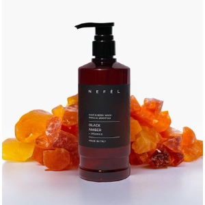 Nefel Black Amber 12x480 Ml Hair Body Wash Shampoo Doccia Dispenser Hotel