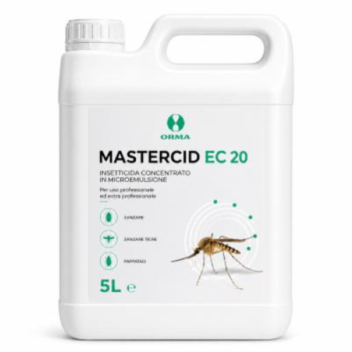 Mastercid EC 20 Orma 2x5 Lt Insetticida Concentrato Calabroni e Scarafaggi con Cipermetrina 20% e Tetrametrina