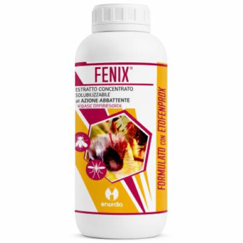 Fenix Orma 6x1 Lt Insetticida Concentrato Repellente Mosche Zanzare Blatte con Etofenprox e Geraniolo