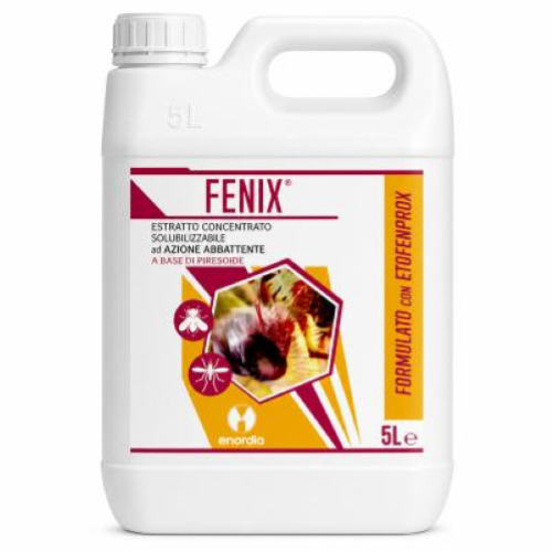 Fenix Orma 2x5 Lt Insetticida Concentrato Repellente Mosche Zanzare Blatte con Etofenprox e Geraniolo