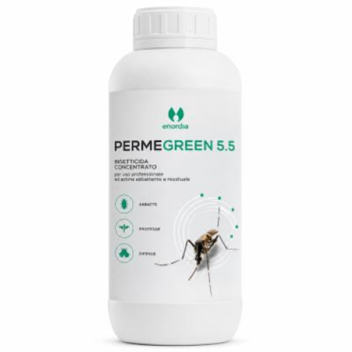 Permegreen 5.5 Orma 6x1 Lt Insetticida Concentrato Inodore Haccp con Permetrina Tetrametrina e PBO