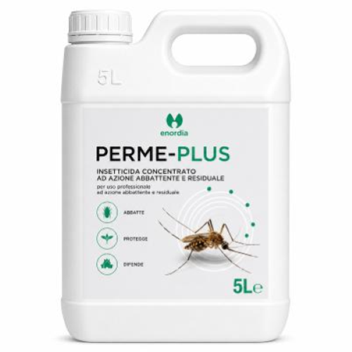 Perme Plus Orma 2x5 Lt Insetticida Concentrato Mosche Zanzare Blatte Formiche con Permetrina Tetrametrina e PBO
