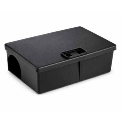 Masterbox Micro Orma 100 pezzi Trappola Nera per Topi e Ratti 10x7,5 con Chiave